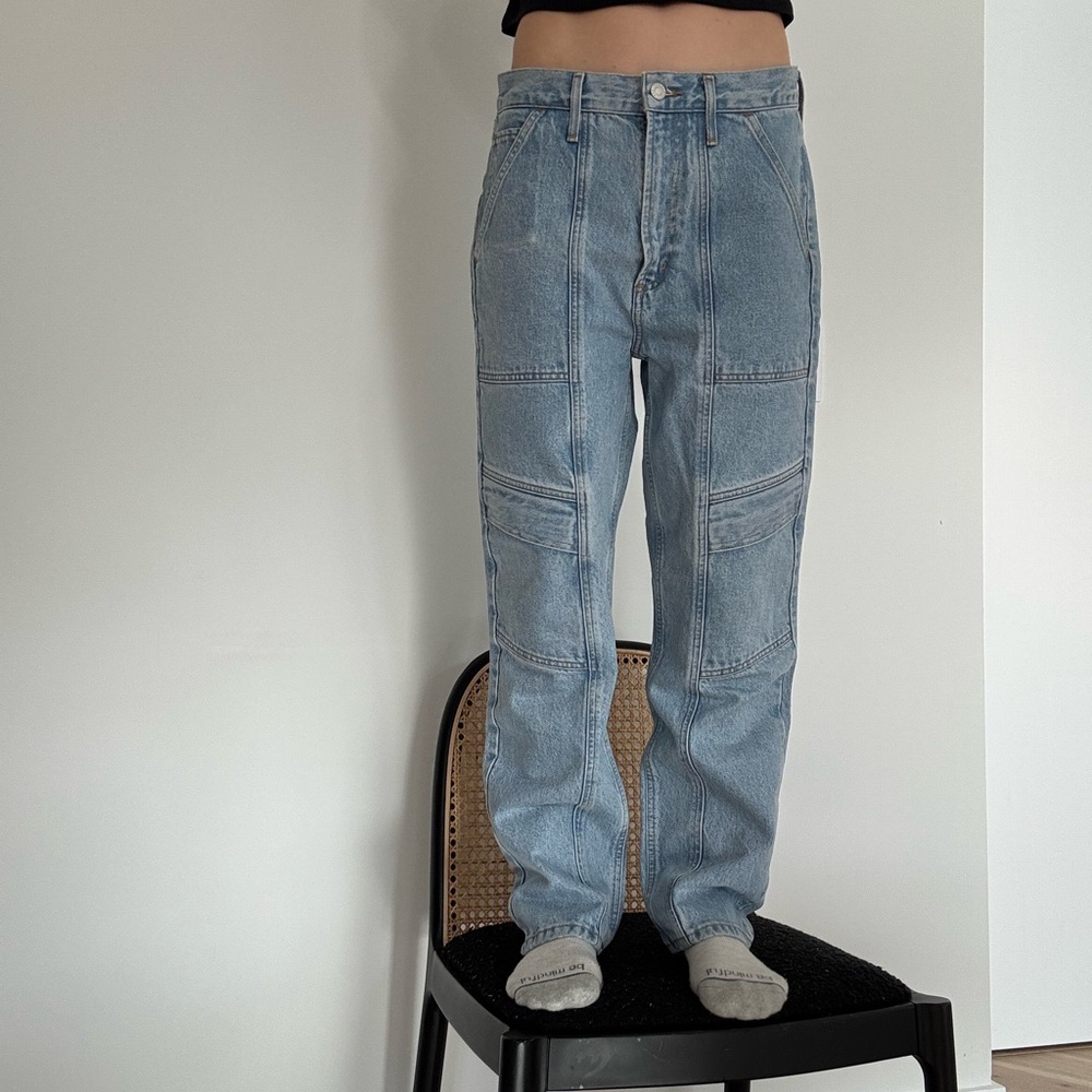 Agolde Cooper Cargo Jeans Light Wash